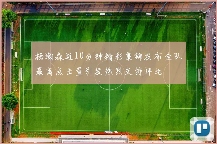杨瀚森近10分钟精彩集锦发布全队最高点击量引发热烈支持评论